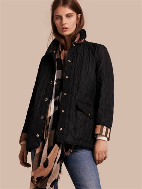 women's burberry quilted jacket